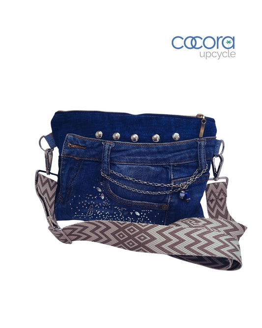 Bandolera Rock correa tejido étnico